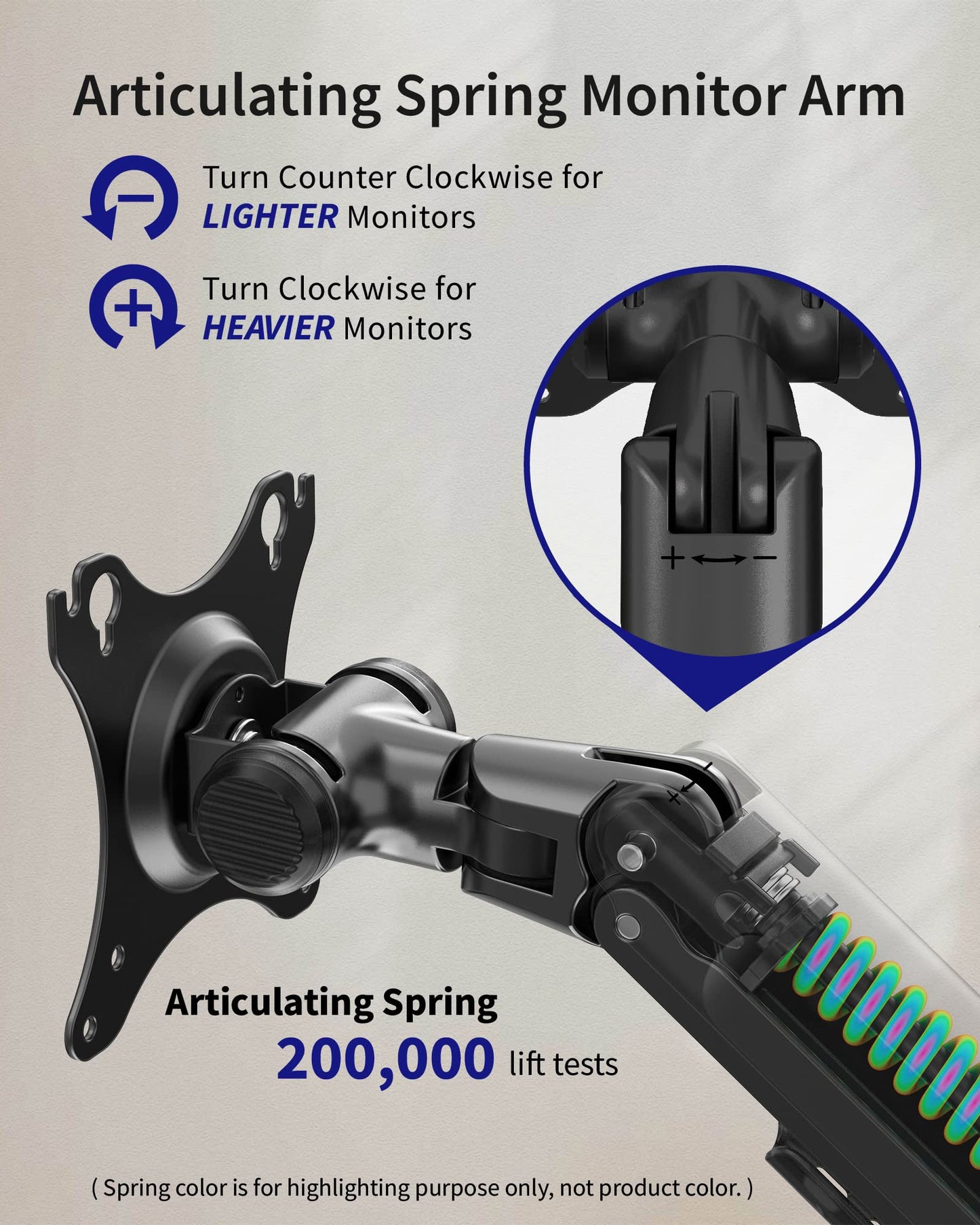 Ergounion Monitor Wall Mount for Flat or Curved Screens up to 38" Within 25 lbs, Full Motion Adjustable Monitor Arm Wall Mount with Cable Management