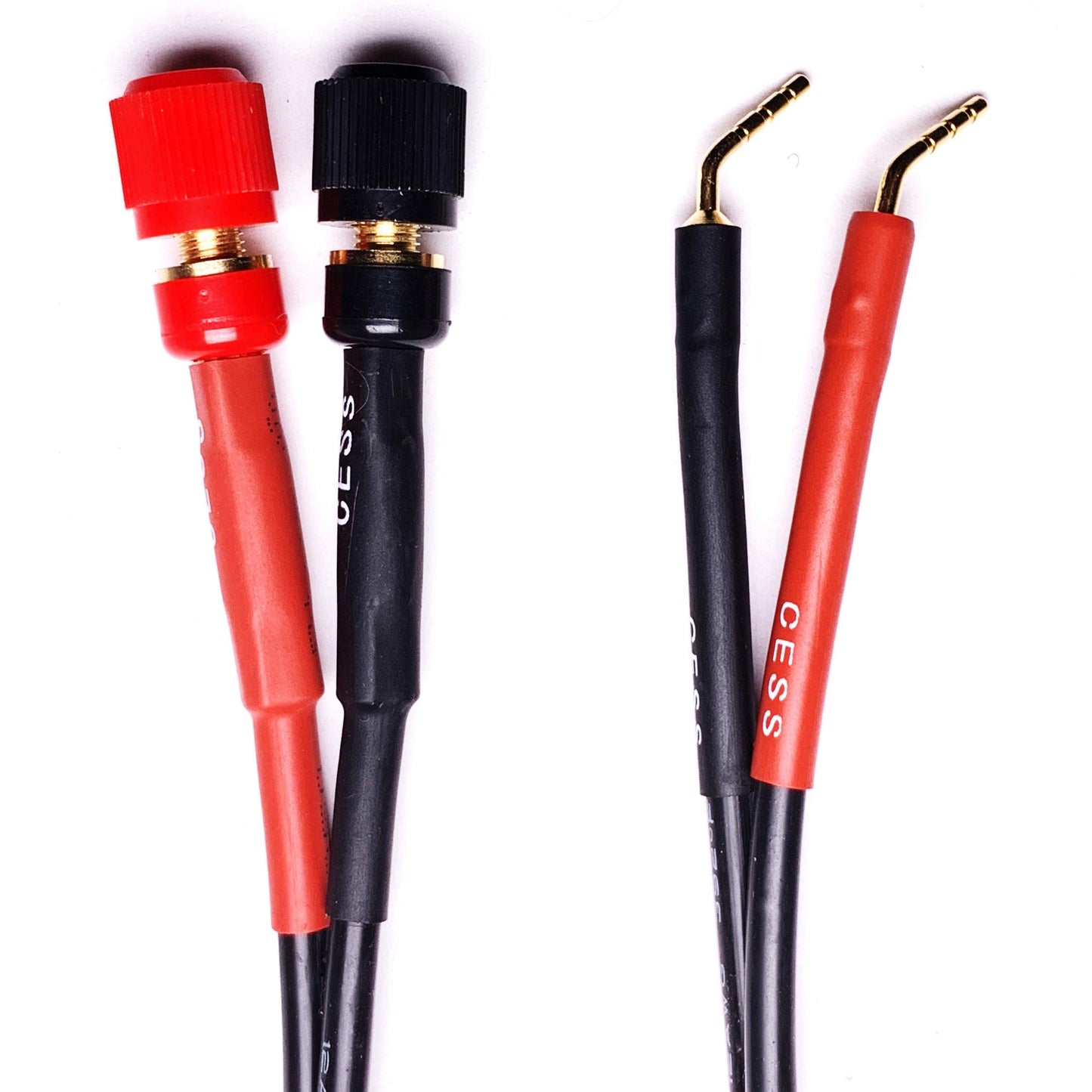 CNCESS 2mm Pin Screw Banana Plug to 4mm Female Banana Jack Adapter Cable, 6 Inch, 2 Pack