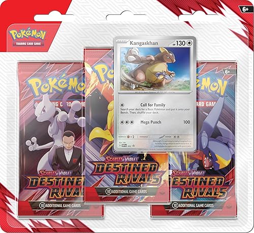 Pokemon TCG Scarlet & Violet Destined Rivals Three Booster Blister Pack (Receive one at Random)