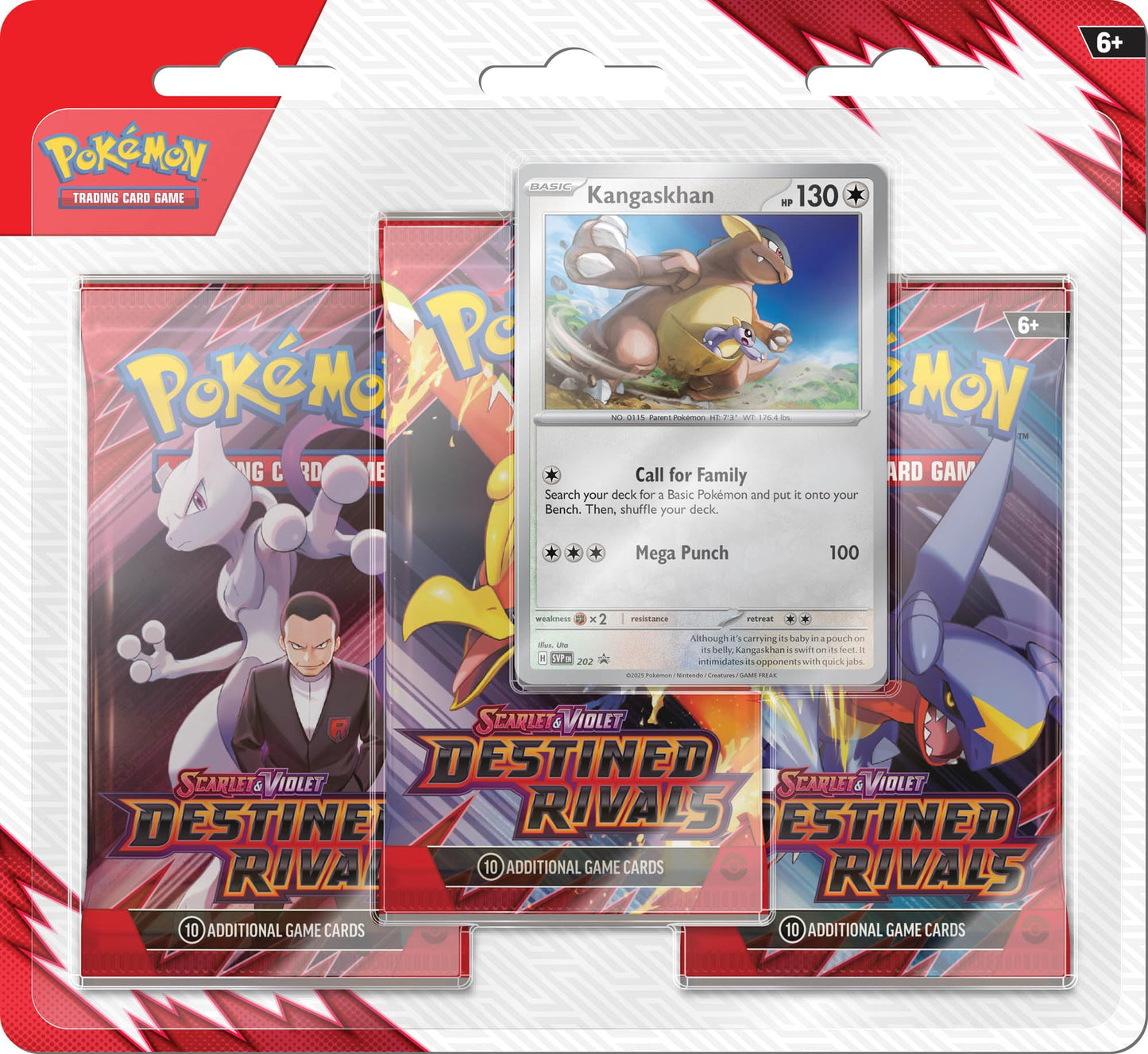 Pokemon TCG Scarlet & Violet Destined Rivals Three Booster Blister Pack (Receive one at Random)