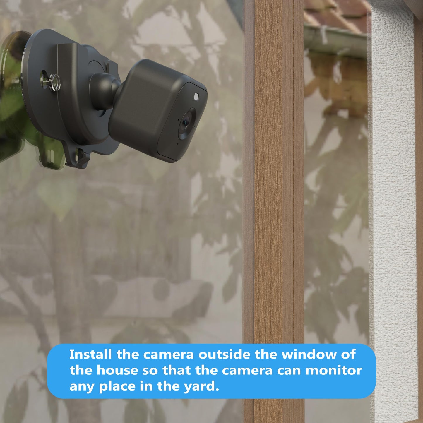 Blink Camera Mount with Dual Suction Cup, No-Drill, No Need Adhesive, Mounted on Smooth Surfaces Like Windows, Glossy Tiles, and Wood, 2 Pack for All