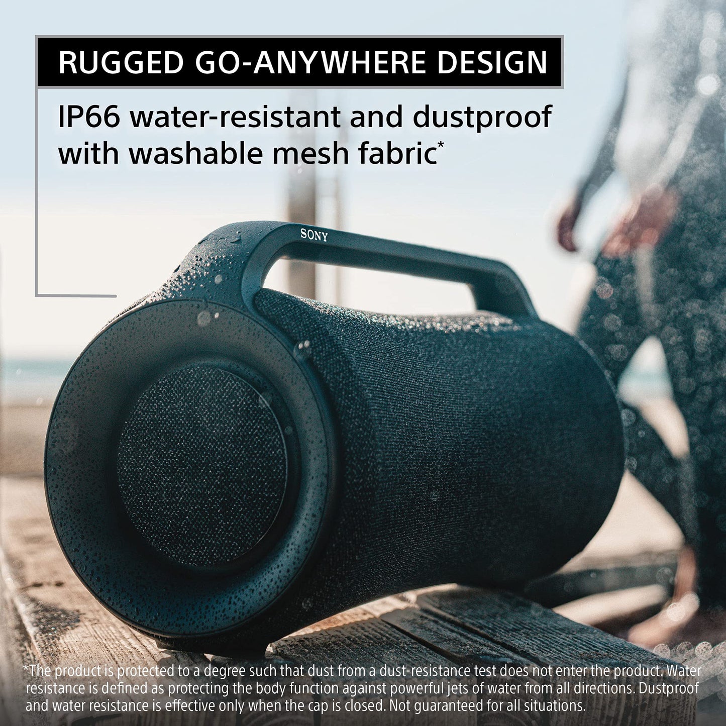 Sony - Portable Bluetooth Speaker - Black (Renewed)