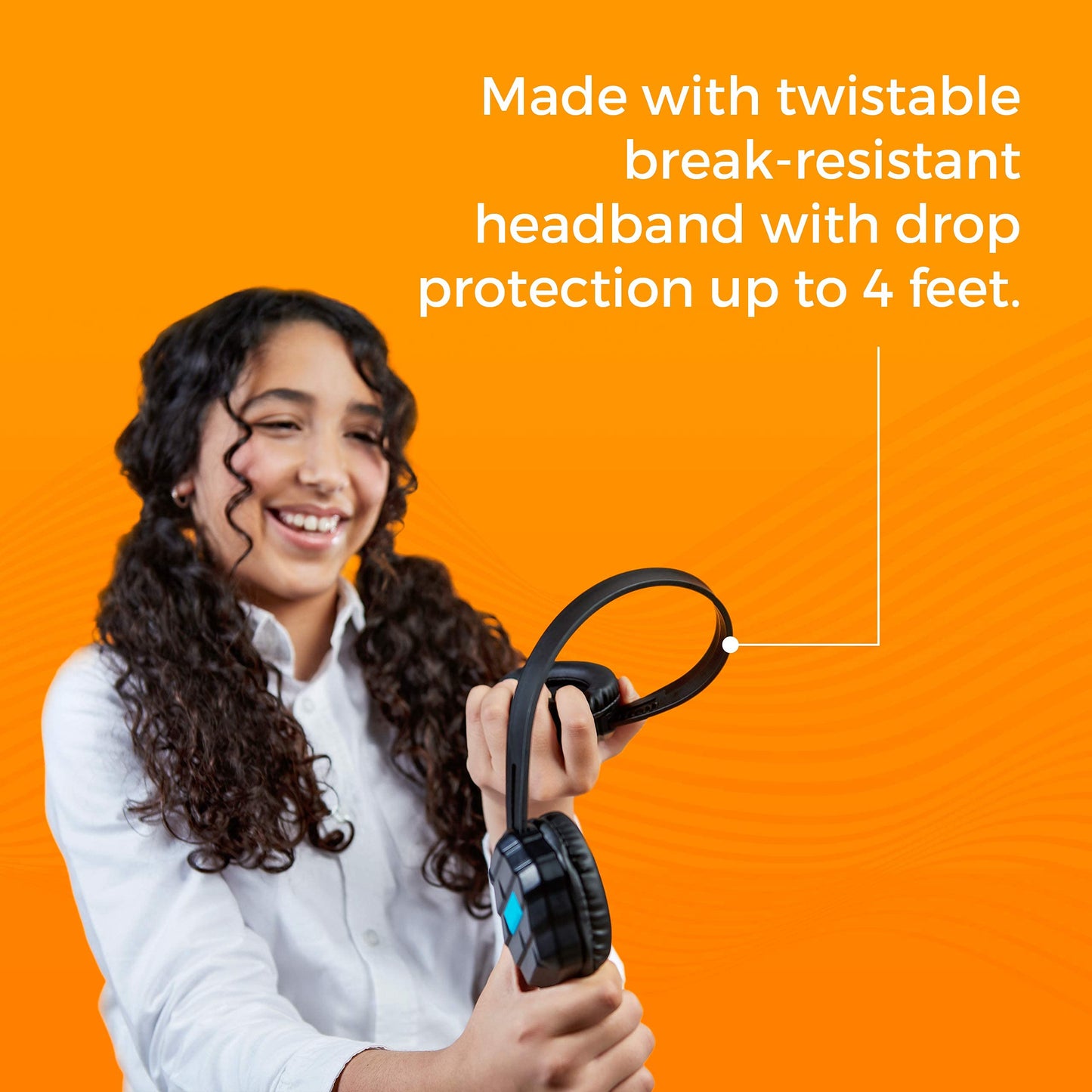 Gumdrop DropTech B1 On-Ear Headphone. Designed for K-12 Students, Teachers and Classrooms - Drop Tested, Rugged and Reliable for an Enhanced…