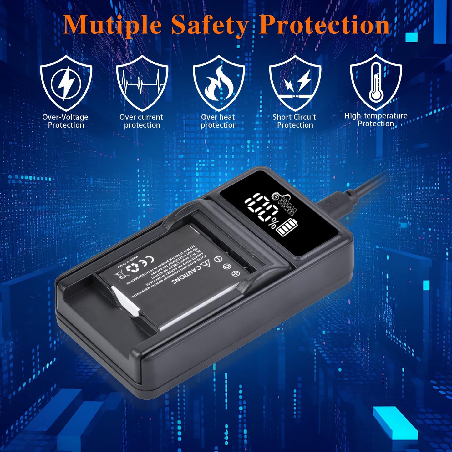 Pickle Power NP-BN1 Batteries and Battery Charger Replacement for Sony Cyber-Shot DSC-W800 DSC-W530 DSC-W570 DSC-W650 DSC-W830 DSC-W310 DSC-W330