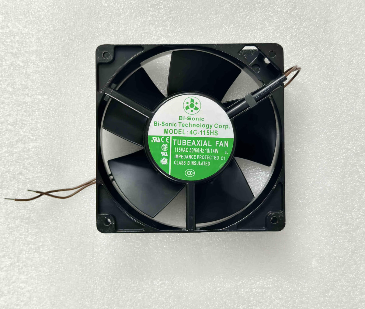 4C-115HS AC 115V 18/14W 50/60Hz 120x120x38mm 2-Wire Cooling Fan