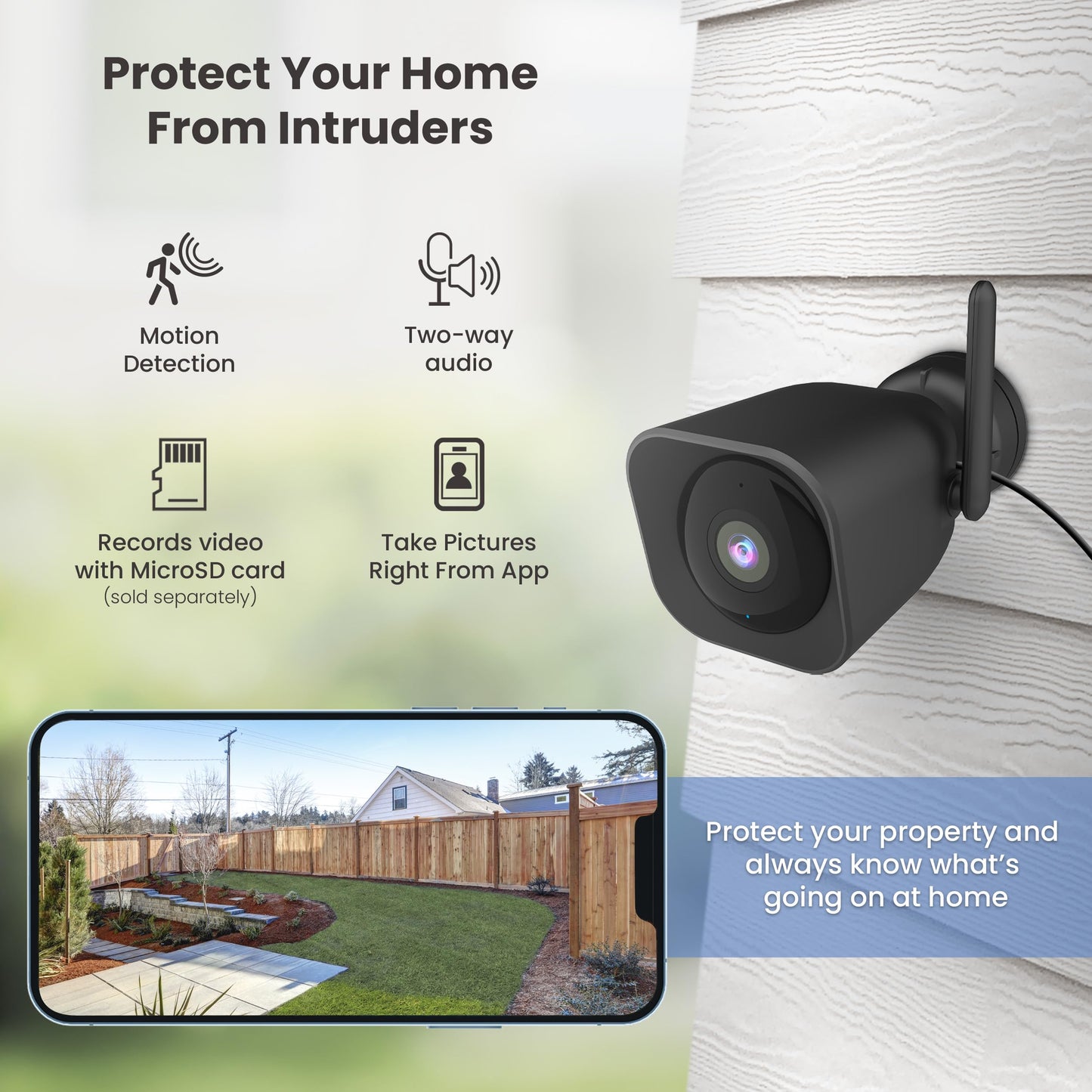 Feit Electric CAM/WM/WiFi 1080p HD Outdoor WiFi Smart Home Security Camera with Night Vision