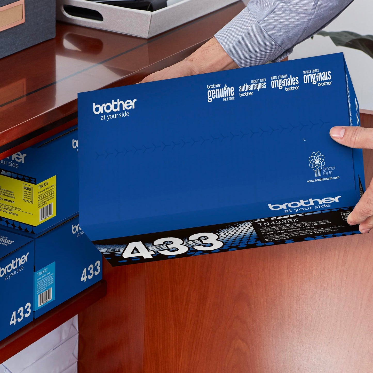 Brother Genuine TN433BK High Yield Toner-Retail Packaging , Black, 1 Size