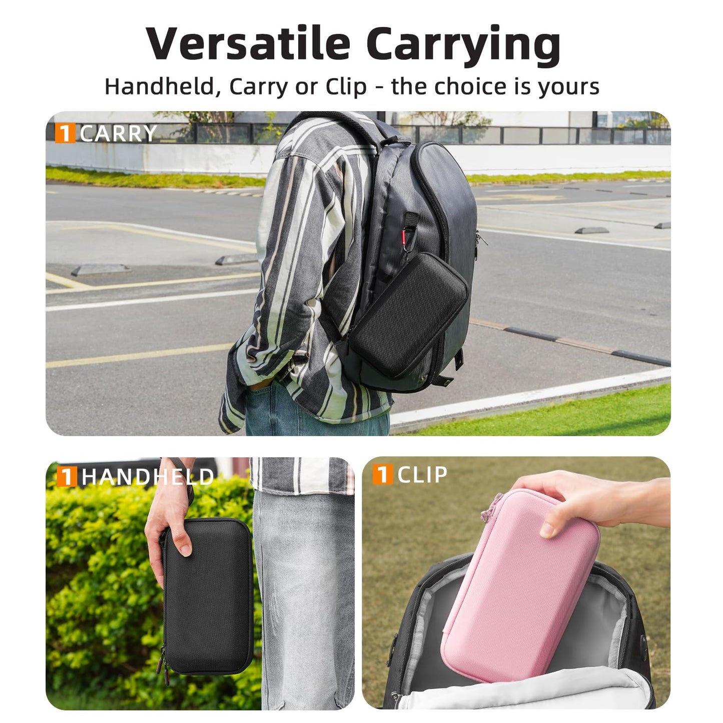 BRDRC Osmo Pocket 3 Case, For Xtra Muse Portable Carrying Bag Protective Hard Storage Bag for DJI Osmo Pocket 3 Creator Combo/Xtra Muse Camera