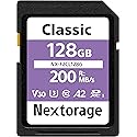 Nextorage 128GB SDXC UHS-I V30 Class 10 Class 3 SD UHS Japanese Brand Camera Accessory for Nikon/Canon/Alpha/Fujifilm F2CL Series NX-F2CL128G