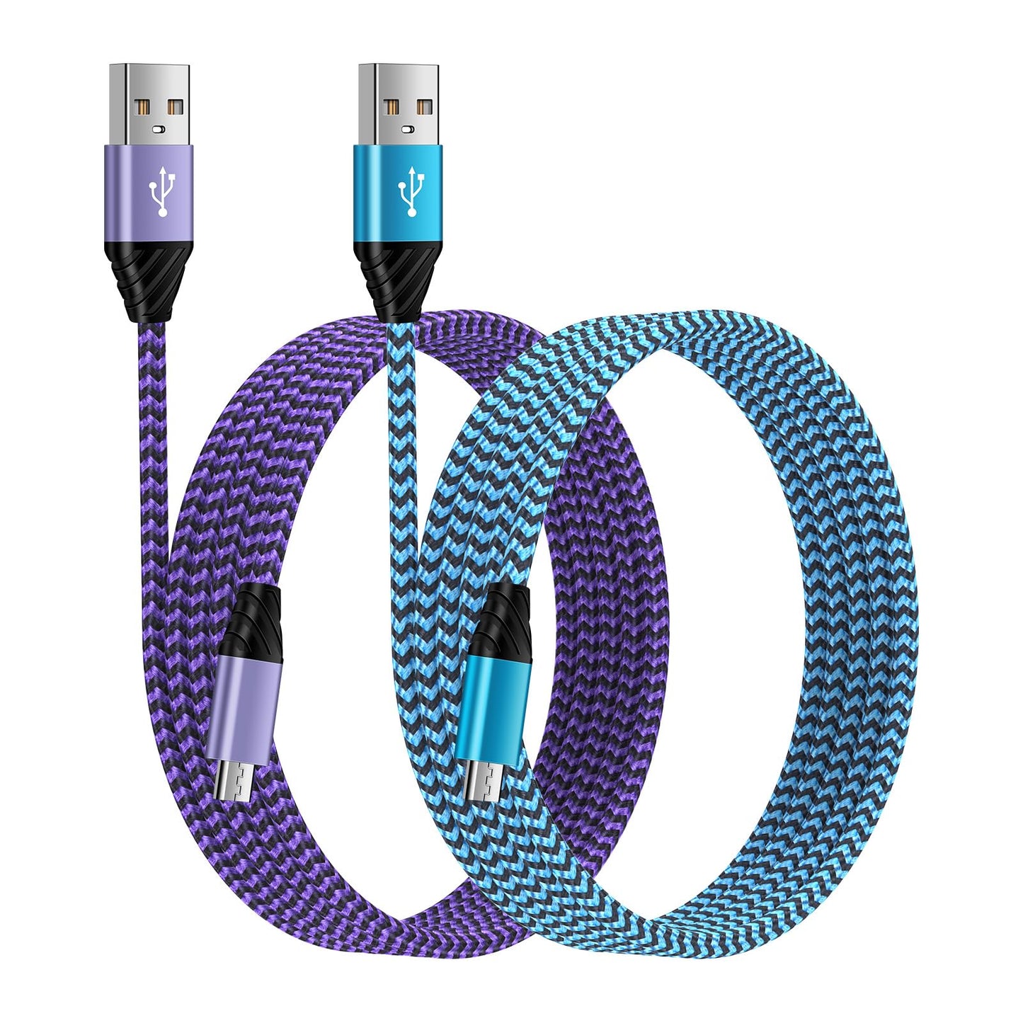 Android Phone Charger Cord Long Micro USB Charging Cable Data Transfer Fast Charging for Samsung Galaxy J8 J7 J6 J5 J4 J3 S7 S6,Moto E E5 E4