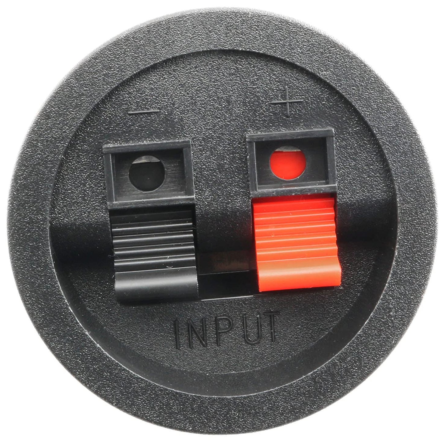 SQXBK Push Type Speaker Terminal Board 5 PCS Round Pressfit Terminal Wire Cup Connector Speaker Box Subwoofer 2 Positions Black Circular Power