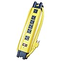 Voltec 11-00226 6-Outlet Heavy Duty Rectangle Metal Surge Protector Power Strip - Contractor & Commercial Electric Surge Protector W/ Durability