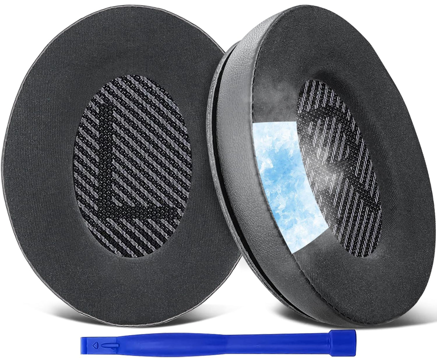 SoloWIT Cooling-Gel Replacement Ear Pads for Bose QuietComfort 35 (QC35) and Quiet Comfort 35 II (QC35 II) Over-Ear Headphones, Earpads Cushions