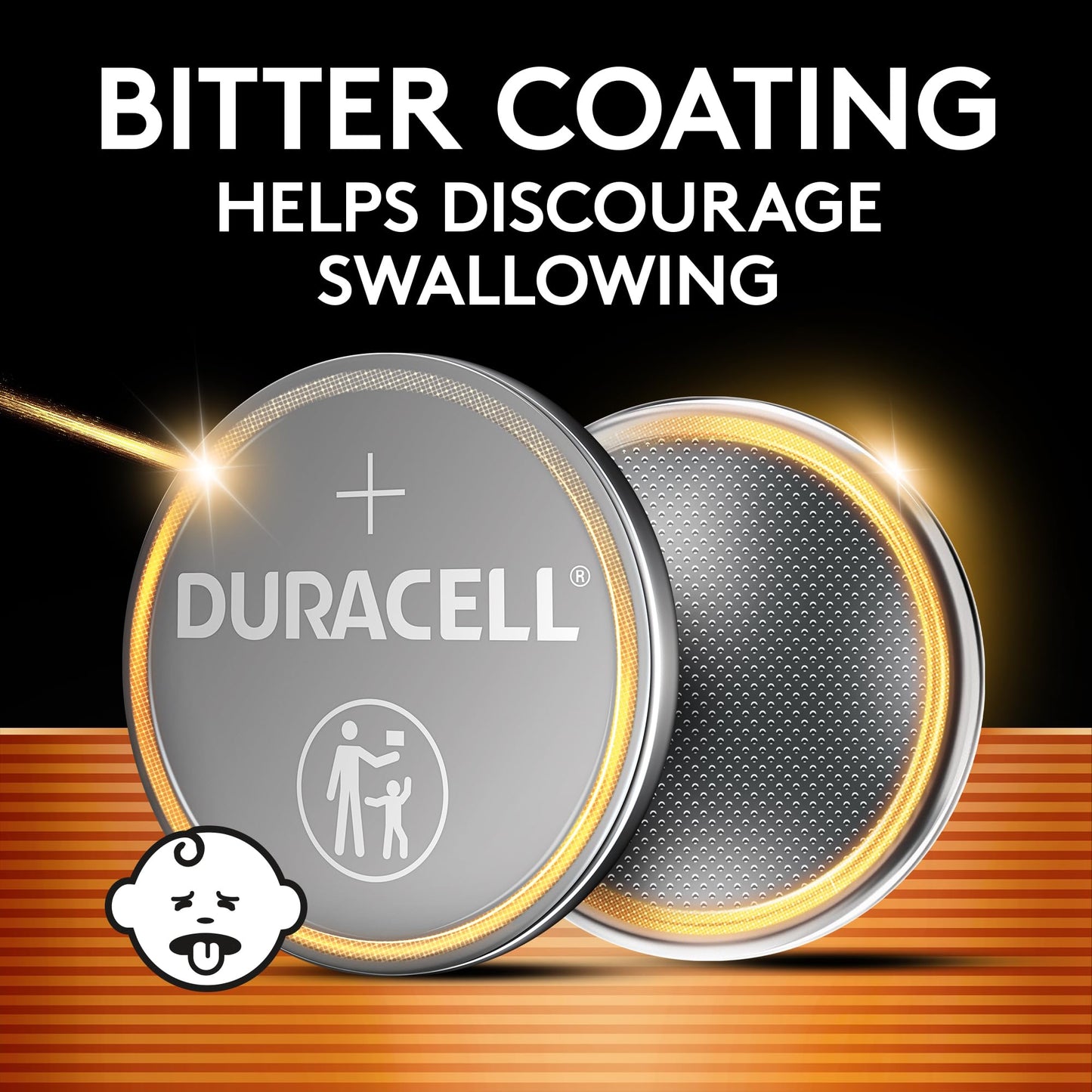 Duracell 2032 Lithium Battery, 8 Count (Pack of 1), Compatible with AirTag, Child Safety Features, Key Fob, CR2032 3V Cell