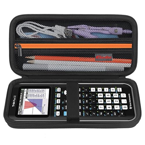 Elonbo Carrying Case for Texas Instruments TI-84 Plus CE/TI-84 Plus/TI-83 Plus/TI-83 Plus CE Color Graphing Calculator, Extra Mesh Pocket Fits
