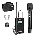 COMICA CVM-WM100 H UHF 48-Channel Professional Wireless Handheld Microphone System for Canon Nikon Sony Panasonic Fuji DSLR Camera, XLR Camcorder