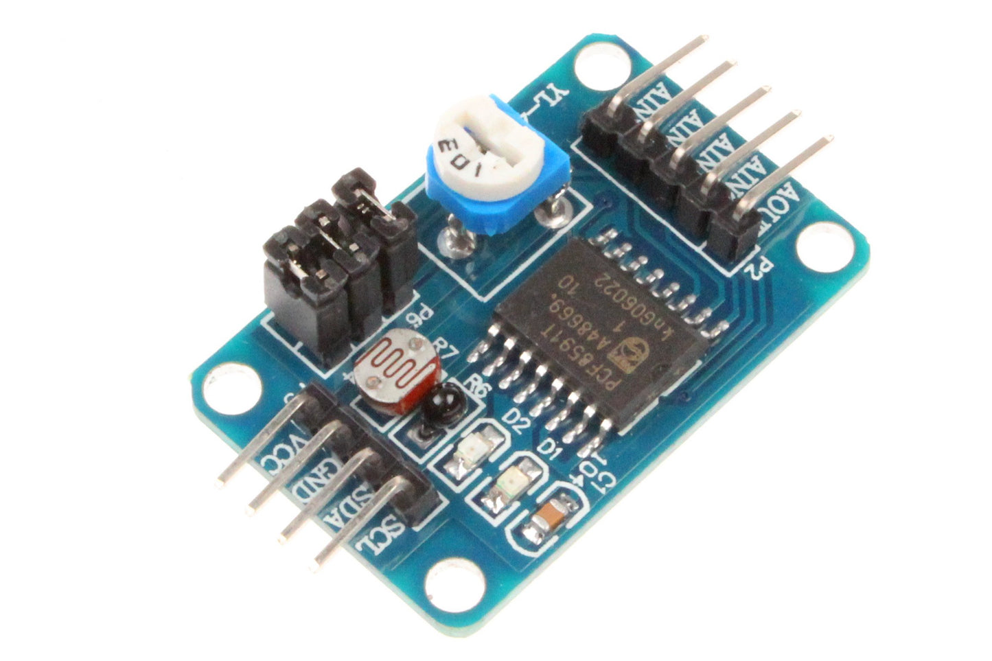 NOYITO PCF8591 Module AD DA Converter Module Analog to Digital Digital to Analog Converter Module (Pack of 2)