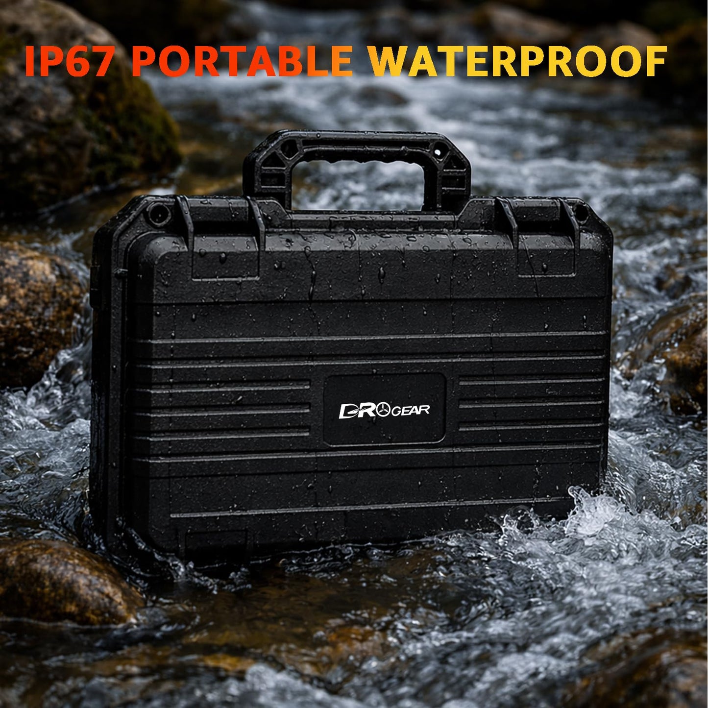 Drogear Waterproof Hard Case for DJI Osmo Pocket 3 / Creator Combo/Power Expansion Combo | Shockproof, Dustproof Protective Storage | Fits Battery