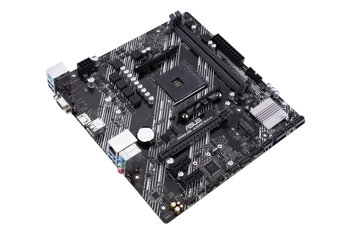 ASUS Prime A520M-K AMD AM4 (3rd Gen Ryzen) Micro-ATX Motherboard (ECC Memory, M.2 Support, 1Gb Ethernet, M.2, USB 3.2 Gen 1 Type-A,HDMI 2.1 4K@60Hz