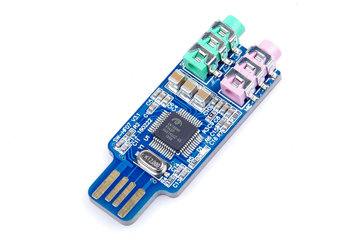 LIVISN External USB Audio Card Driver Free USB Sound Card External Audio Adapter CM108 for Computer Laptop WIN2000,WINXP,WIN3003