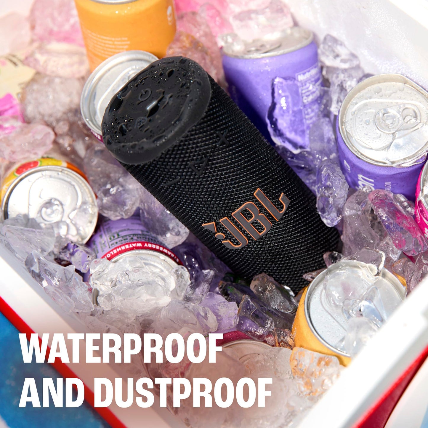 JBL Grip - Compact Bluetooth Speaker with Bold JBL Pro Sound and Ambient Light, up to 14 Hours of Playtime, Water, Dust and Drop-Proof (IP68),