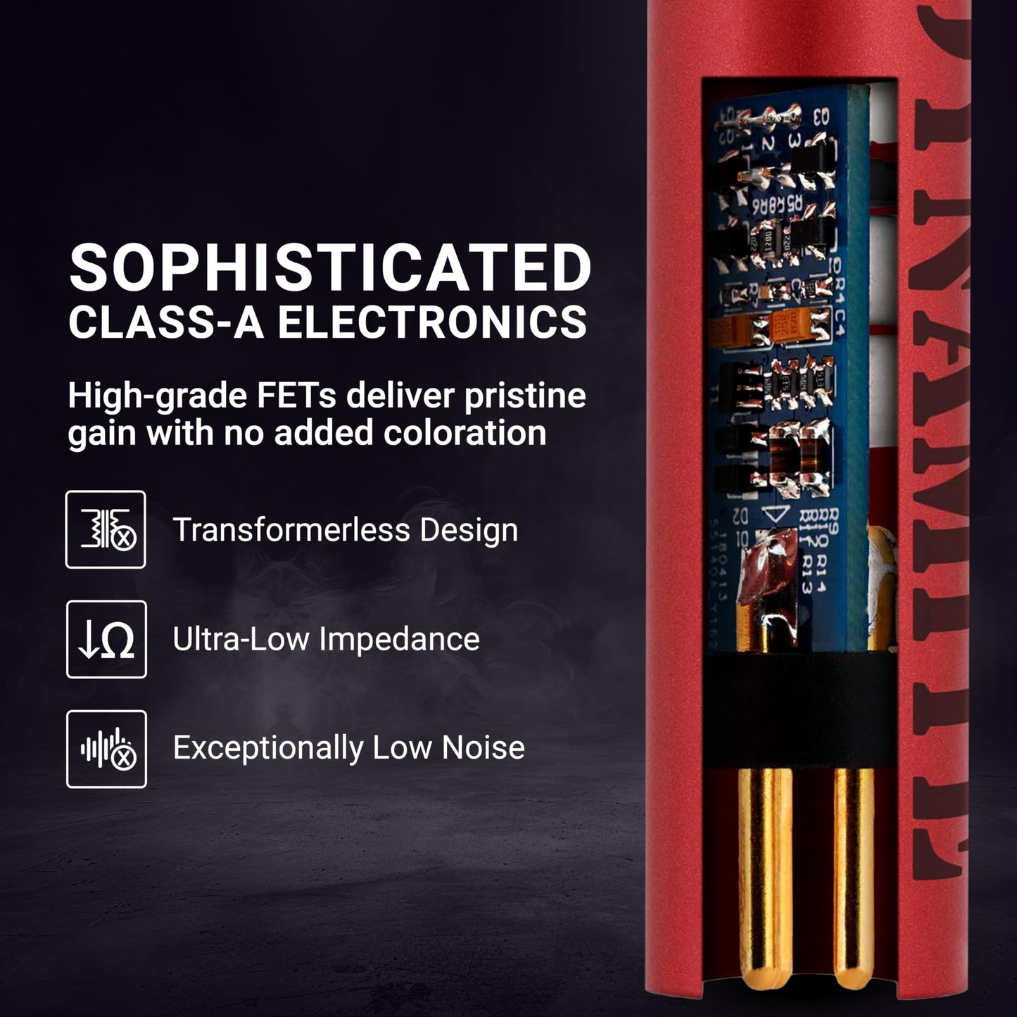 sE Electronics DM1 Dynamite Ultra-Slim Inline Microphone Preamp for Ribbon & Dynamic Microphones - Mic Preamp with +28dB Gain for Clean, Natural Sound