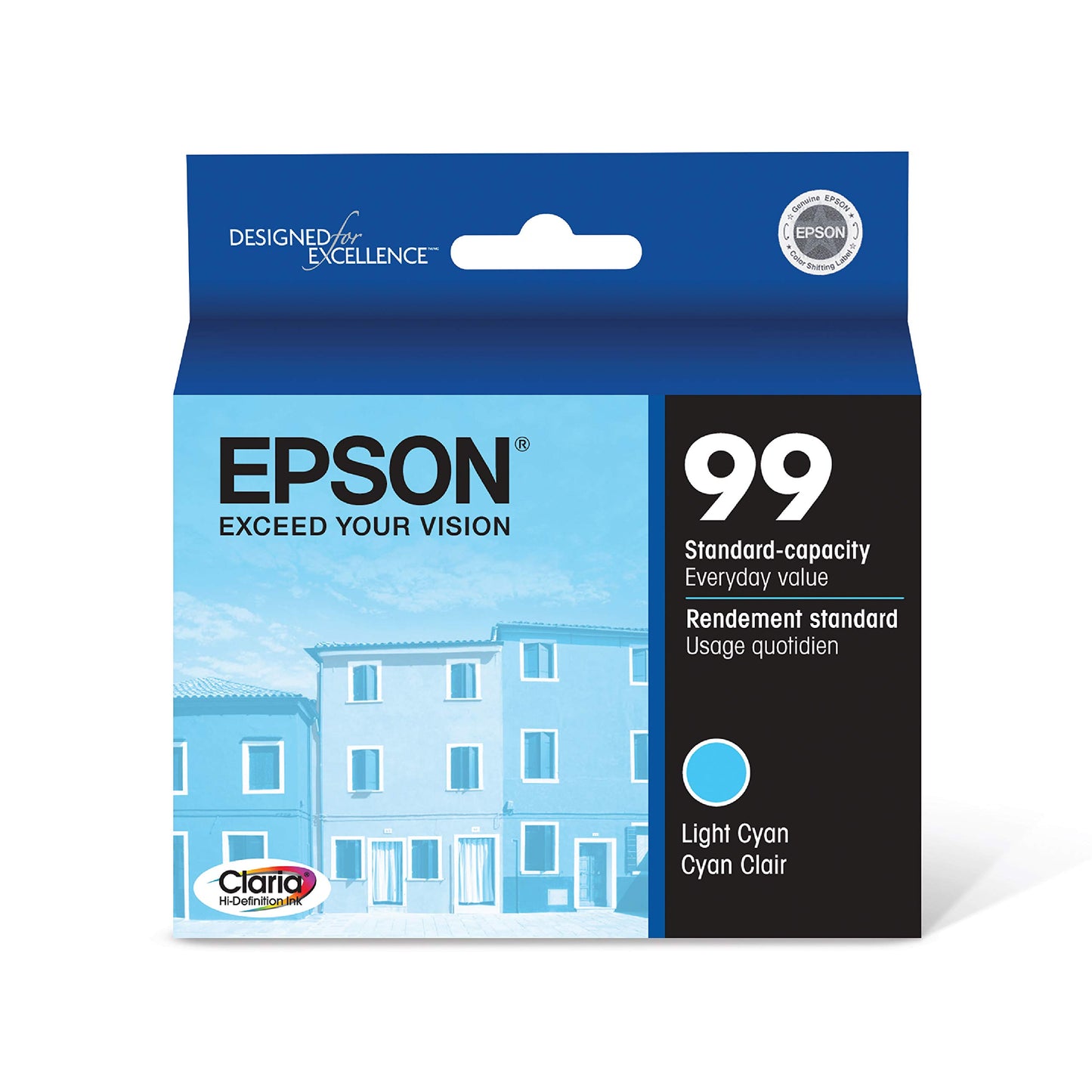 Epson Claria Hi-Definition 99 Standard-Capacity Inkjet Cartridge Light Cyan (T099520-S)