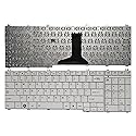 YUHUAI Laptop Replacement Keyboard Fit Toshiba Satellite L650 L655 L670 L675 L650D L655D L670D L675D H000029020 US Layout (White)