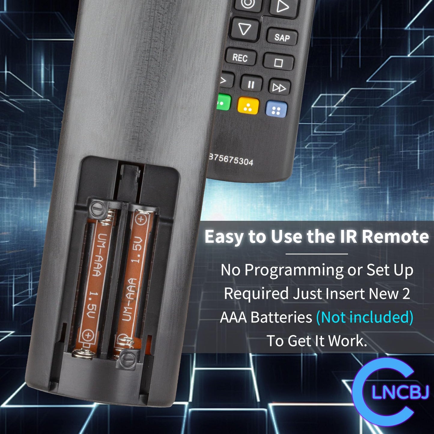 AKB75675304 Replace Remote Control Compatible with L-G TV 32LM570BPUA 32LM620BPUA 43LM5700PUA 55UM69