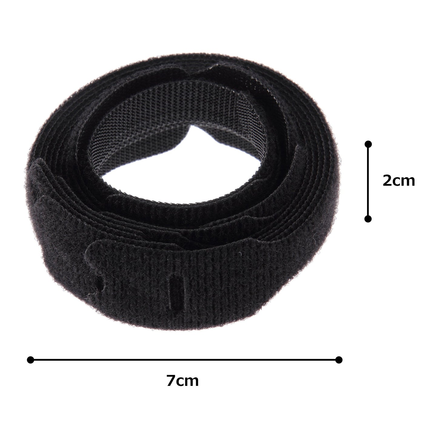 Panduit HLT2I-X0 Tak-Ty Hook And Loop Cable Tie, Loop Tie, 40lbs Min Tensile Strength, 1.91" Max Bundle Diameter, 0.500" Width, 8.0" Length (Pack