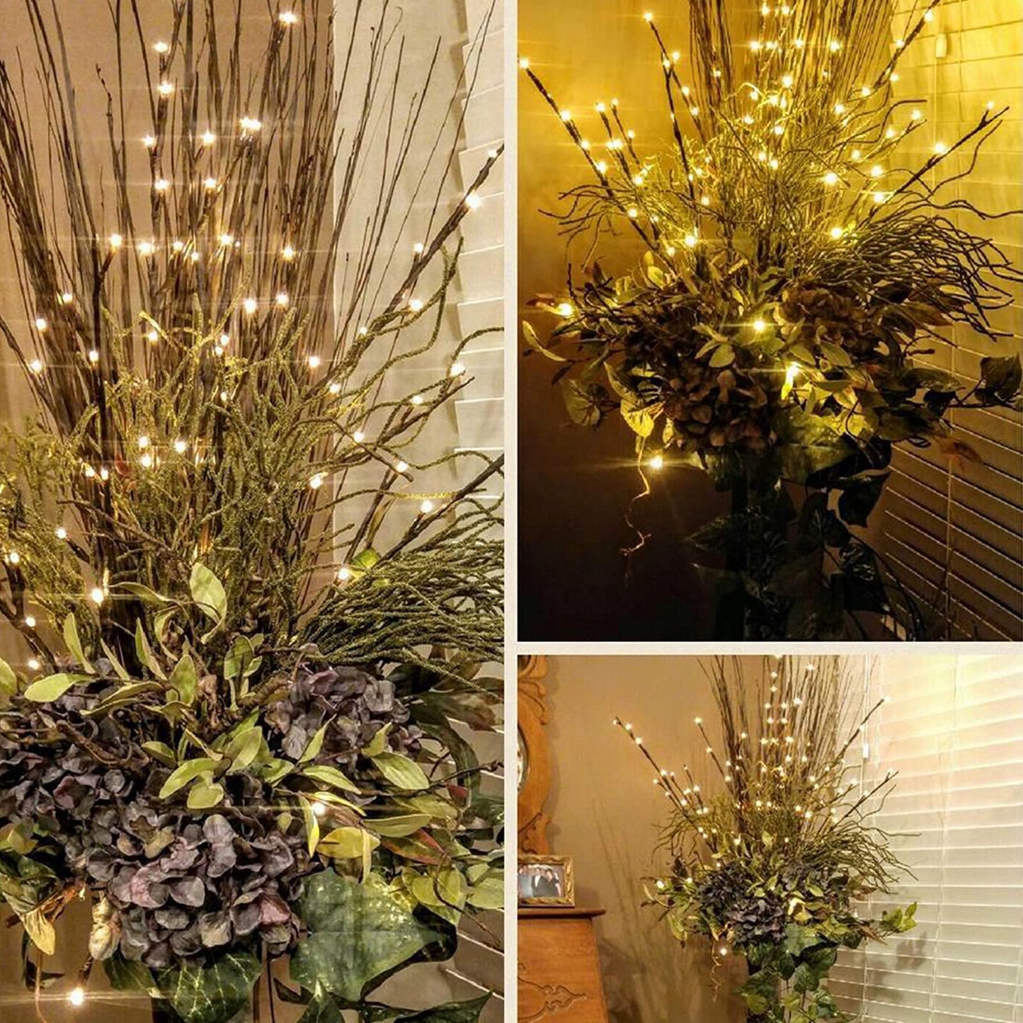 The Light Garden Lighted Willow Vine (Three Branch)