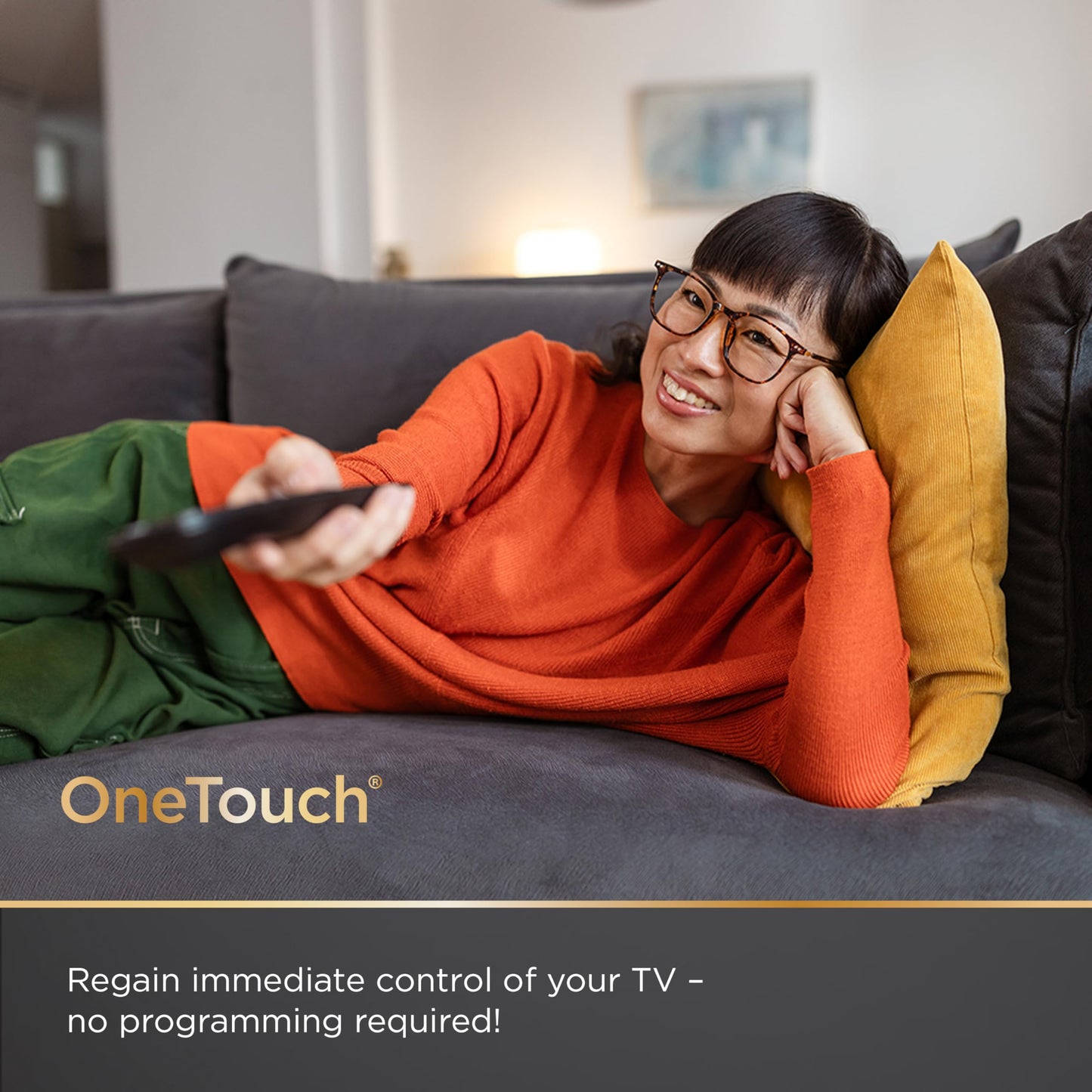 UltraPro OneTouch Universal Remote Replacement Compatible for All Samsung, LG, Sony, Vizio and Roku TV Smart TV, LED, LCD, HDTV, 3D, Series TV, 2