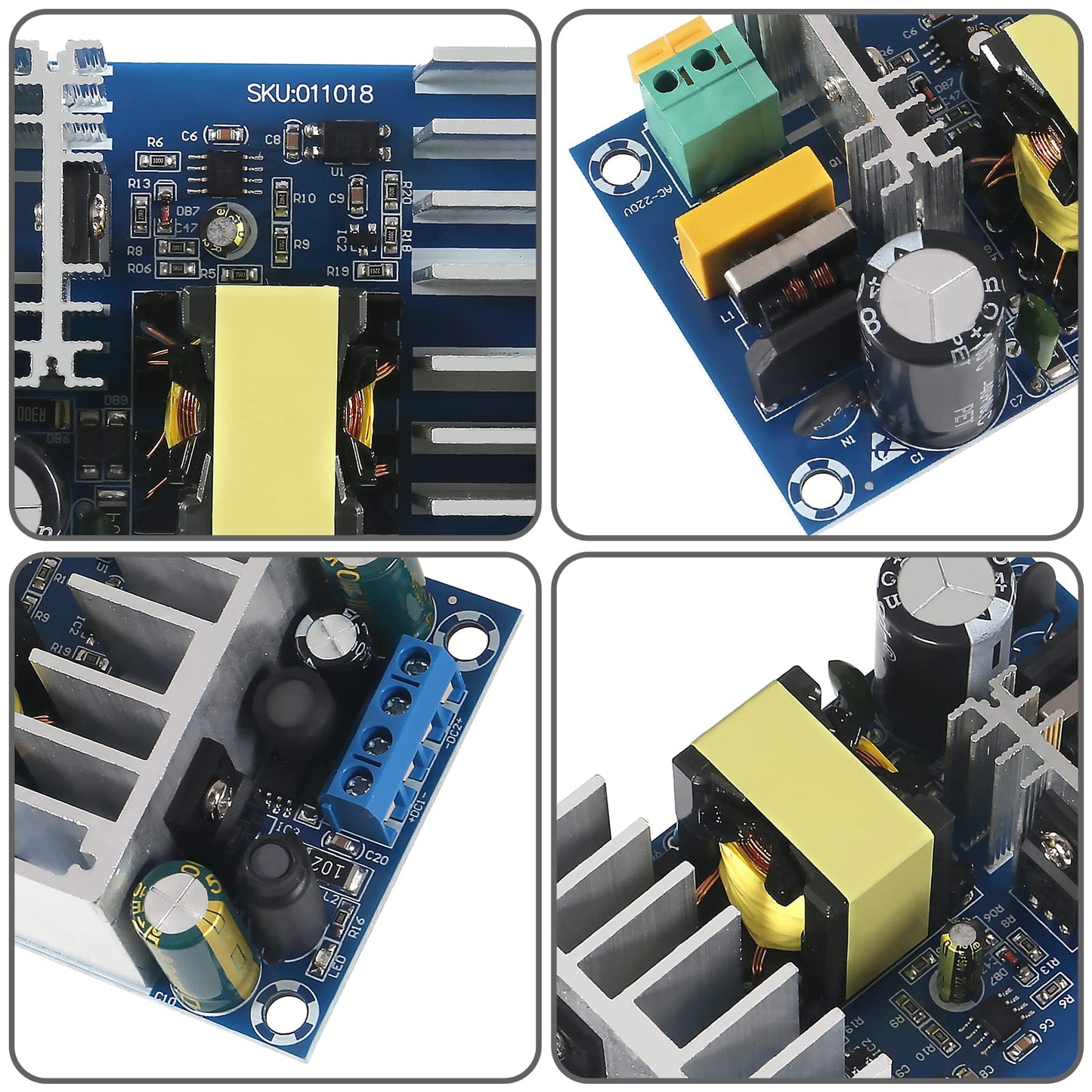 Isolated Power Supply Module 24V 4A/12V 1A AC to DC Dual Voltage Output Power AC 90V-256V 50-60Hz to 24V/24V 120W Industrial Dual Output Power Module