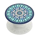 PopSockets: PopGrip with Swappable Top for Phones and Tablets - Butterfly Mandala Teal