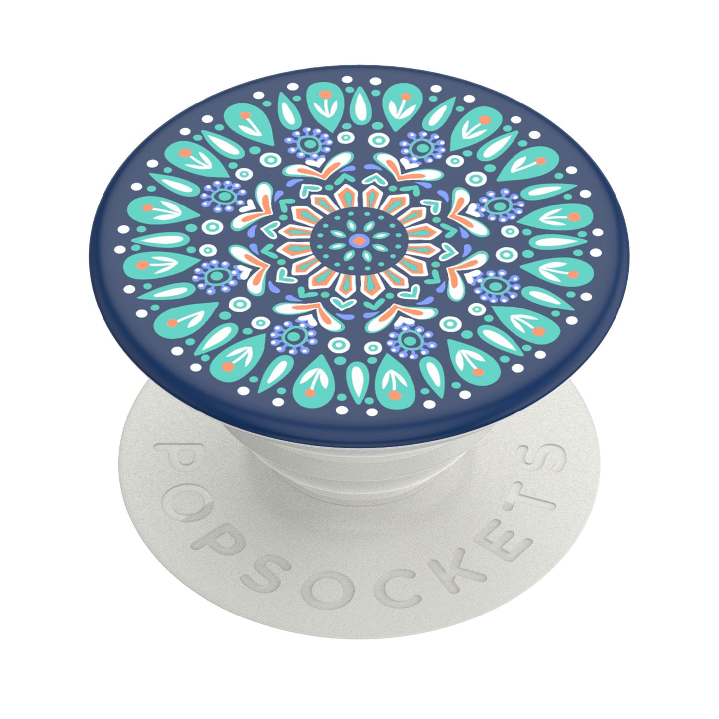PopSockets: PopGrip with Swappable Top for Phones and Tablets - Butterfly Mandala Teal