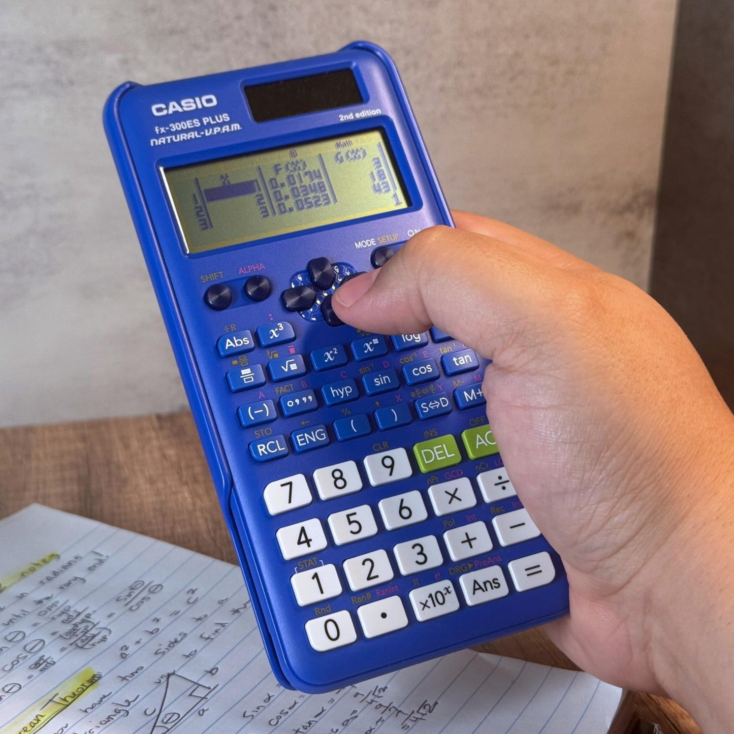 Casio fx-300ES Plus 2nd Edition - Standard Scientific Calculator | 262 Functions, Natural Textbook Display? | Ideal for Middle School, High School
