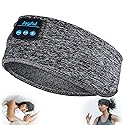 Sleep Headphones Bluetooth 5.3 Headband, Sports Wireless Earphones Sweat Resistant Earbuds with Ultra-Thin HD Stereo Speakers, Sleep Mask…