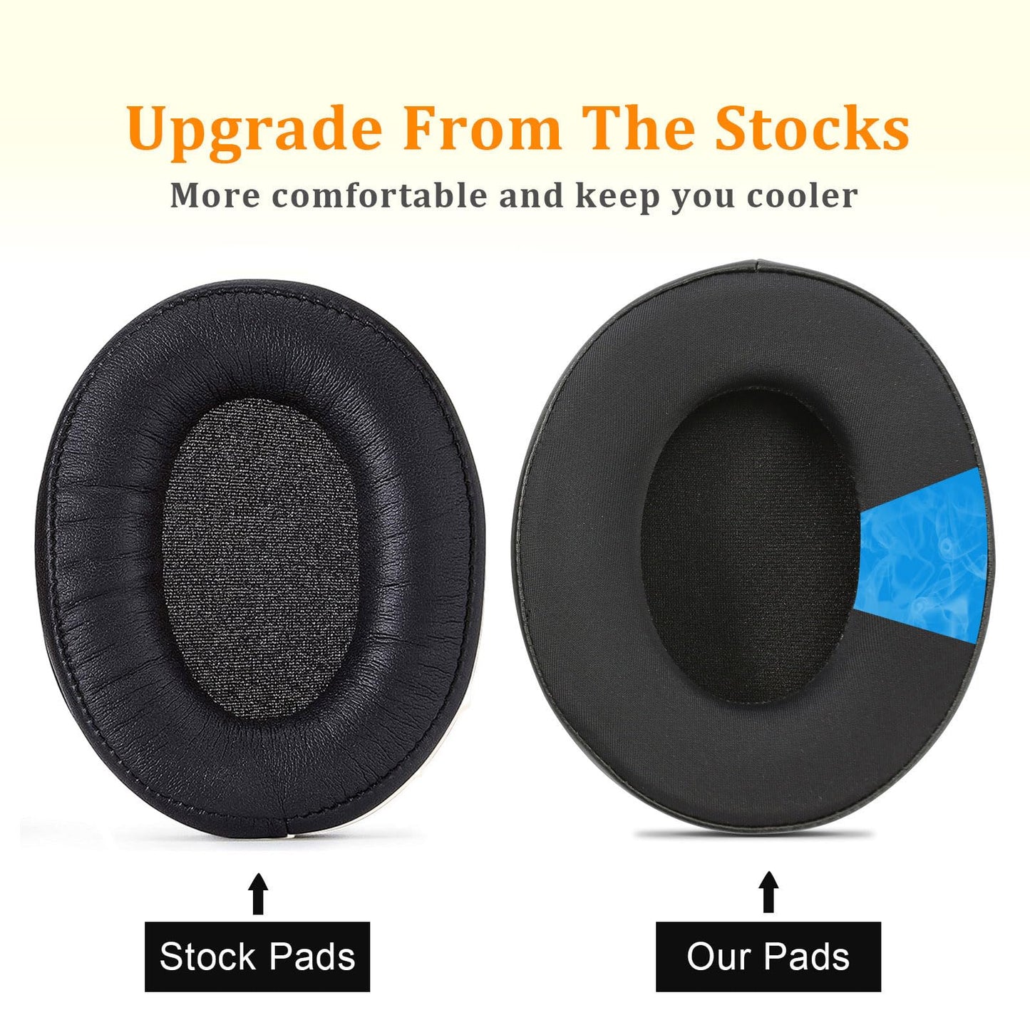HyperX Cloud 2 Earpads Cooling Gel Cloud Alpha Ear Cushions Pads, Upgrade Earcups Parts Replacement for HyperX Cloud Stinger/Cloud Flight/CloudX/Cloud
