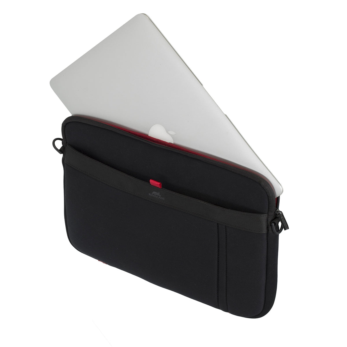 Rivacase 5120 Protective Laptop Sleeve for 13 Inch Notebook, Laptop Bag with Accessory Pocket, Black