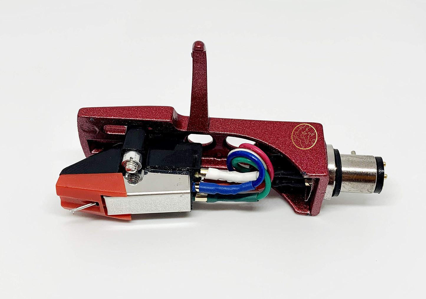 Red Headshell, mount, cartridge and stylus, elliptical needle for Technics SL Q2, SL Q202, SL Q2K, SL Q3, SL Q303, SL Q33, SL Q33K, SL Q3K, SL H302