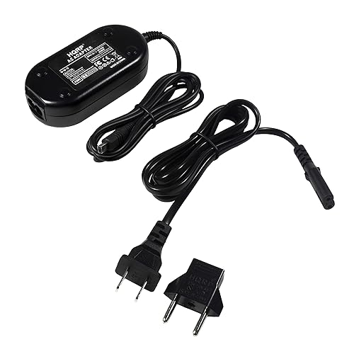HQRP AC Power Adapter Compatible with Samsung SC-MX10 / SCMX10, SC-MX10R / SCMX10R, SC-MX10C / SCMX10C Camcorder - (incl. USA Plug & Euro Adapter)