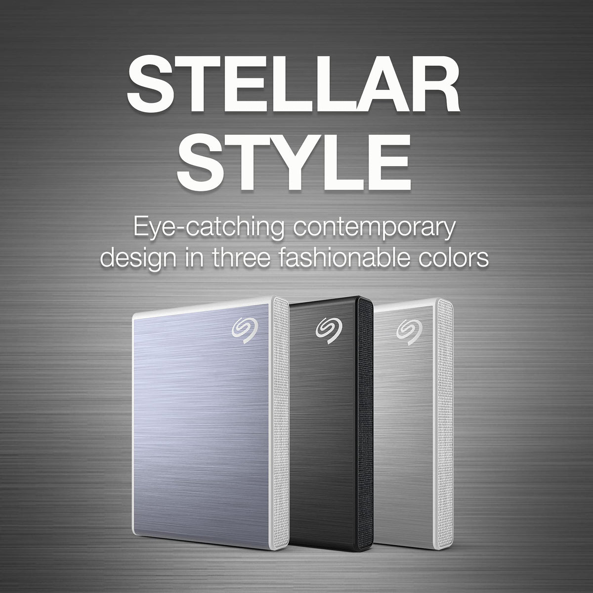 Seagate One Touch SSD 1TB External SSD Portable - Silver, speeds up to 1030MB/s, 6mo Mylio Photo+ subscription, 6mo Dropbox Backup Plan and Rescue