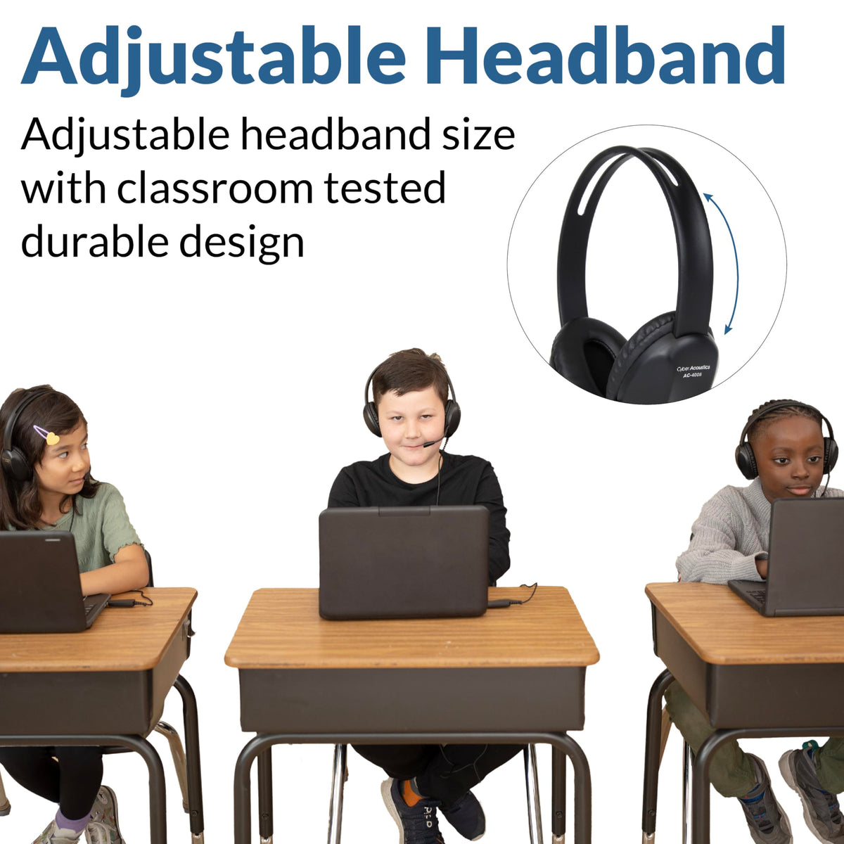 Cyber Acoustics AC-4014 USB-C Headset for PC, Mac, Tablets and Phones