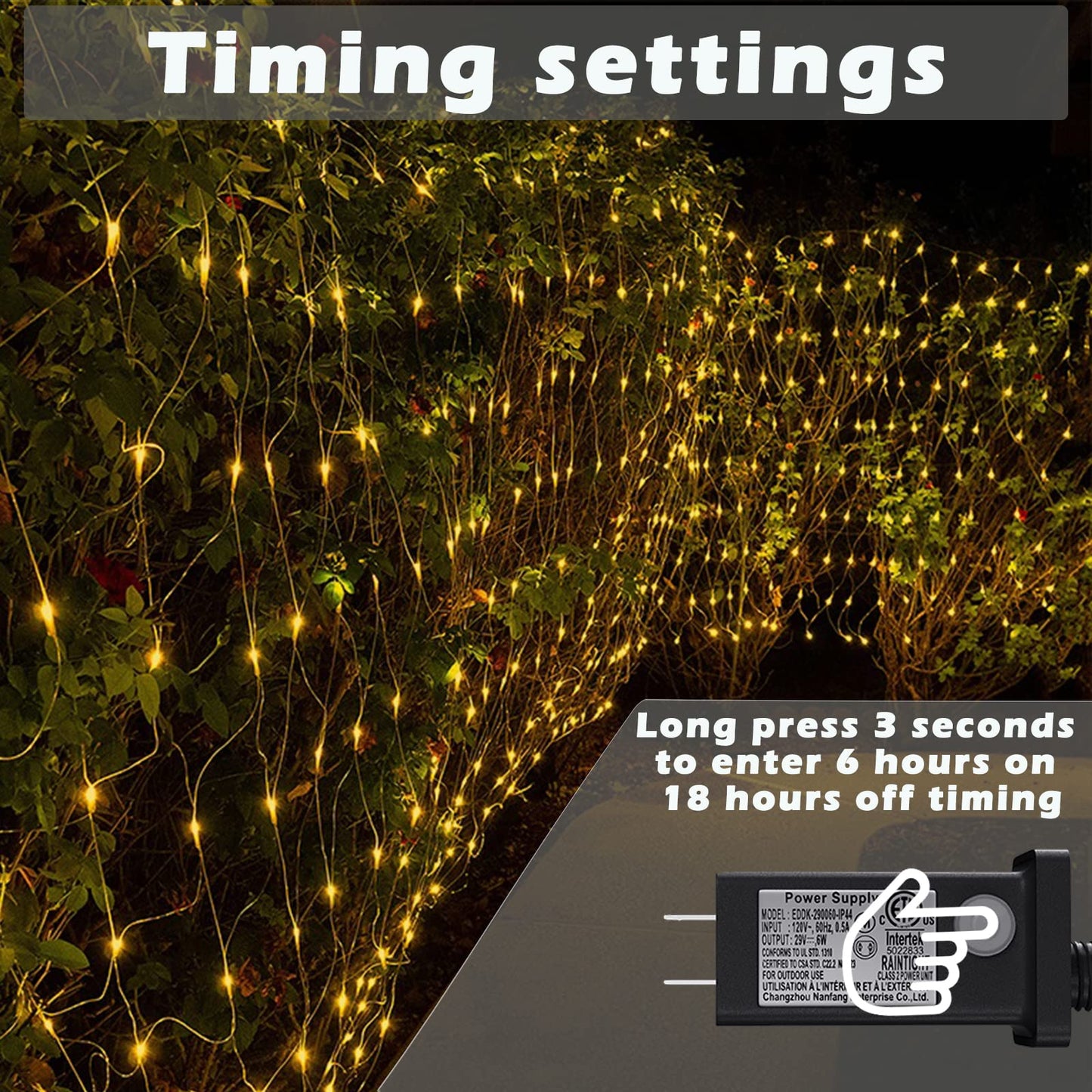 Eueasy LED Lights Outdoor net Lights String