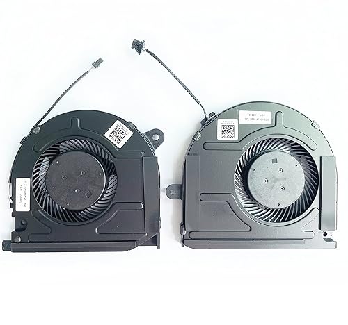 Fleshy Leaf CPU+GPU Cooling Fan Replacement for Dell Vostro 7500 7501 Inspiron 7500 7501 Series DC5V 0.5A DFS150005AA0T FMF3 DFS150705AF0T FMF2 0KGH4R