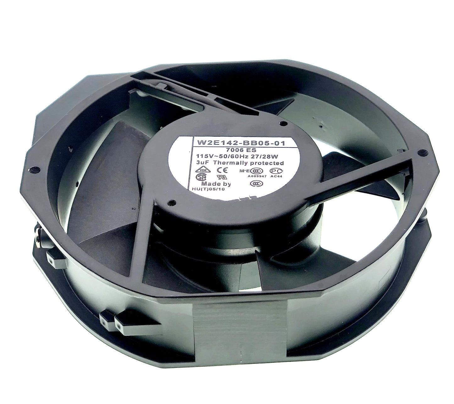 New Cooling fan for W2E142-BB05-01 7006ES,115V 27/28W 50/60Hz,17238 2-Pin Metal Fan Size:172X150X38mm.