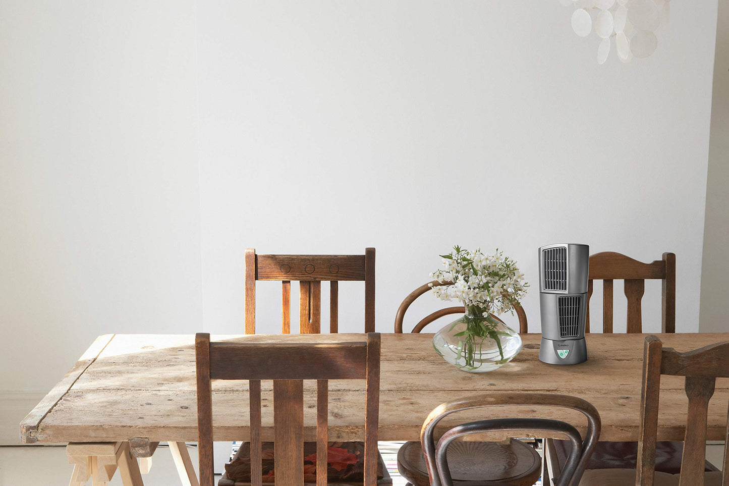 6/Pack Lasko Metal Products Wind Tower 4910 Platinum Desktop Wind Tower