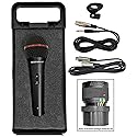 Rockville RMIC-SR Dynamic Handheld Microphone, 600 Ohms +/-30%, -72dB Sensitivity, M-56 Cartridge, Metal Body, OFC Copper Cables & Case, for DJ