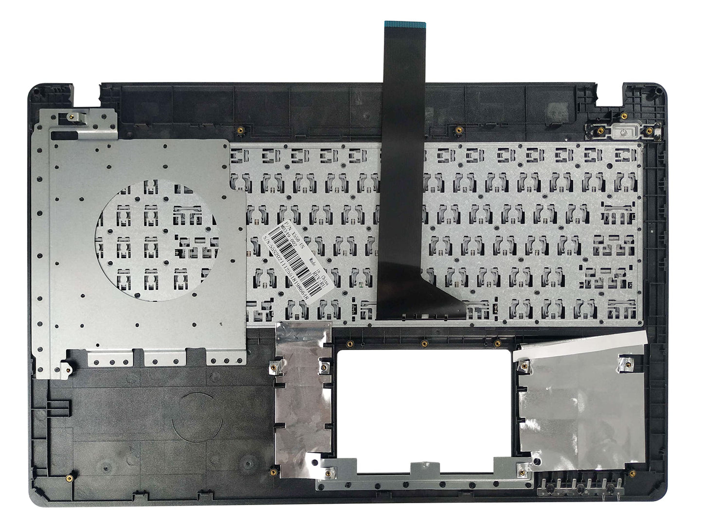 Laptop Keyboard Compatible for Asus X550 Y581 F550 A550 R510 R513 R505 K550 X552 F552 13N0-PPA0301 13NB03VBAP0301 US Layout with Plamrest Upper Cover