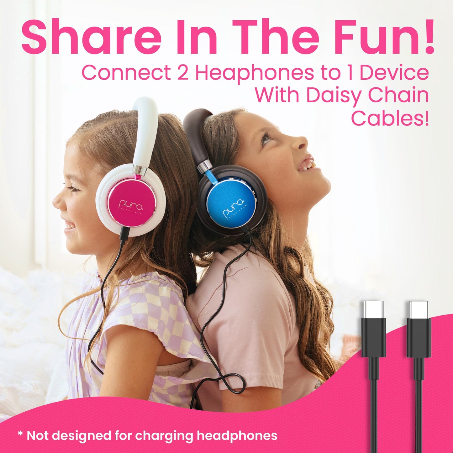 Puro Sound Labs Kids Wireless Headphones - Volume-Limiting 85dB, Built-In Mic, Studio-Grade Sound, 20-Hour Battery Life, Comfortable Fit & Easy…